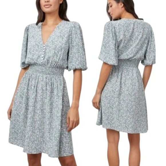 Rails May Dress Bellflower Ditsy Floral Prairie Puff Sleeve Sz M - Picture 1 of 10